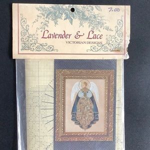 Lavender & Lace vintage cross stitch pattern